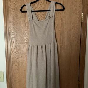 Stevie Hender Tan Overall Sweater Dress